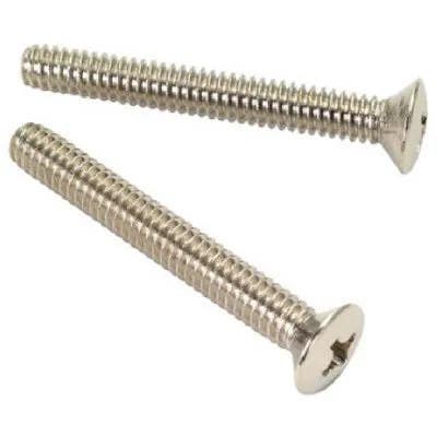 Brass Craft 738-211 Chrome Finish Bathtub Overflow Face Plate Screw, 2-Pk.