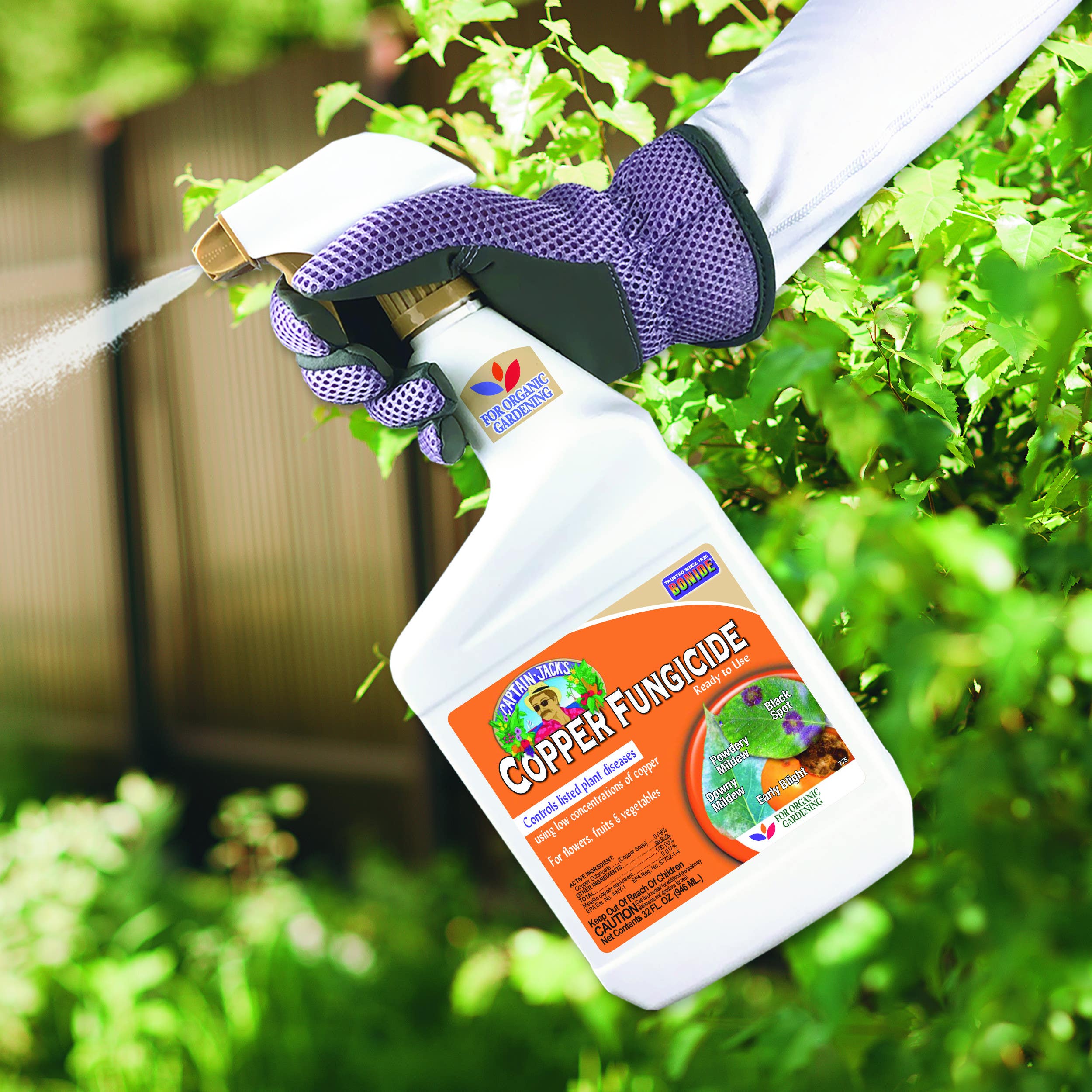 Bonide Products Inc 7756 Captain Jack's, Liquid Copper Fungicide, Ready-to-Use, 32 oz.