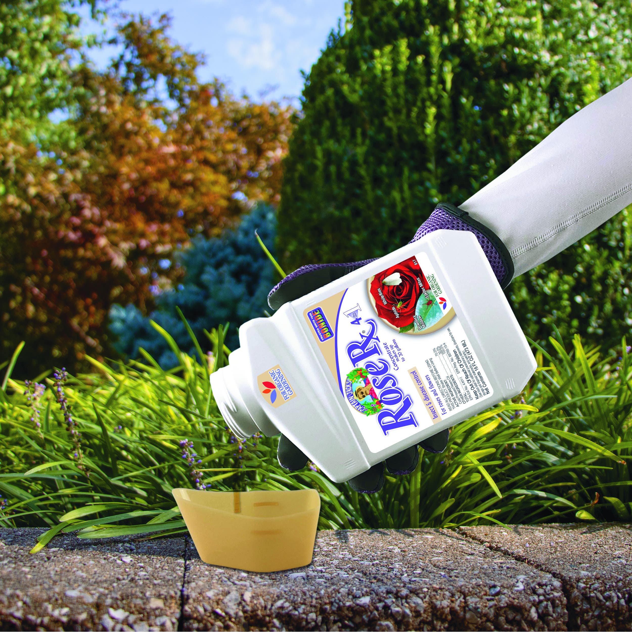 Bonide Products Inc 917 Captain Jack's, Rose Rx 4-in-1, Insect & Disease Control, Concentrate, 16 oz.