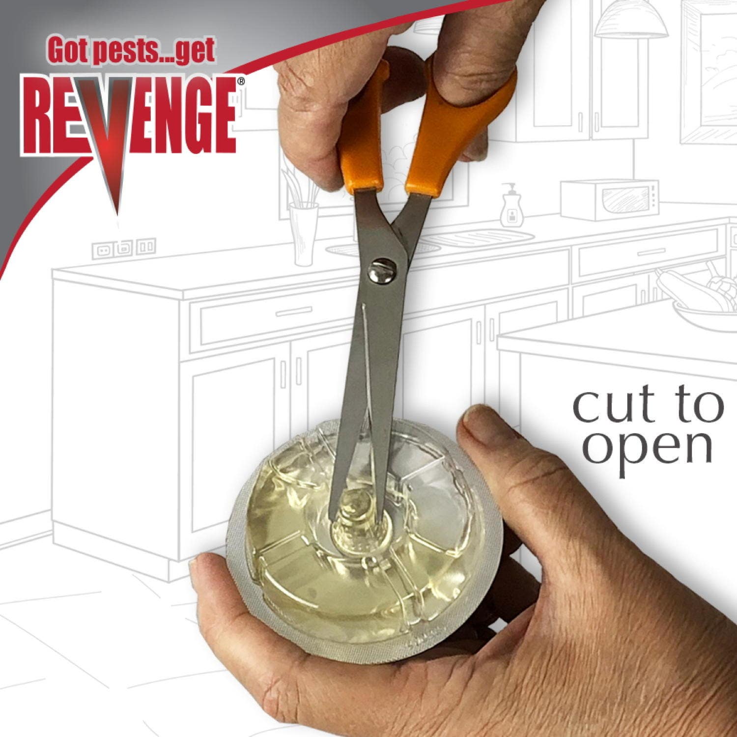 Bonide Products Inc 45100 Revenge, Ant Bait Stations, Pre-Filled Liquid, 2.25 oz., 3/Pk