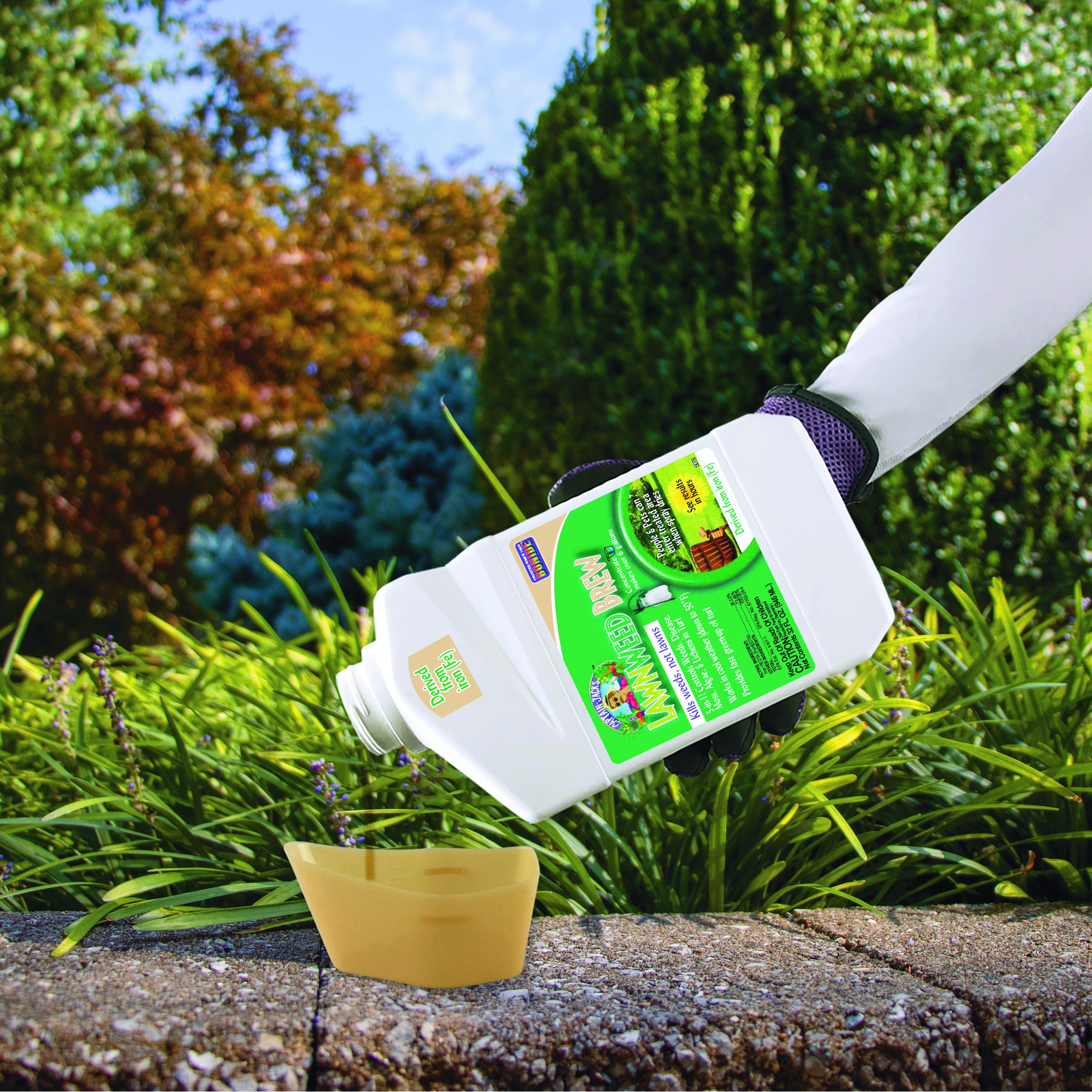 Bonide Products Inc 2613 Captain Jack's, Lawnweed Brew, Weed Killer, 5-in-1 Formula, Concentrate, 16 oz.