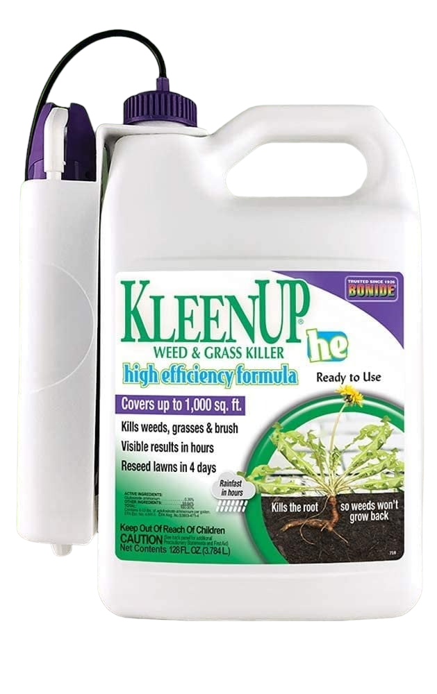 Bonide Products Inc 759 KleenUp, High Efficiency, Weed & Grass Killer, Ready-to-Use w/ Power Wand, 1 Gallon