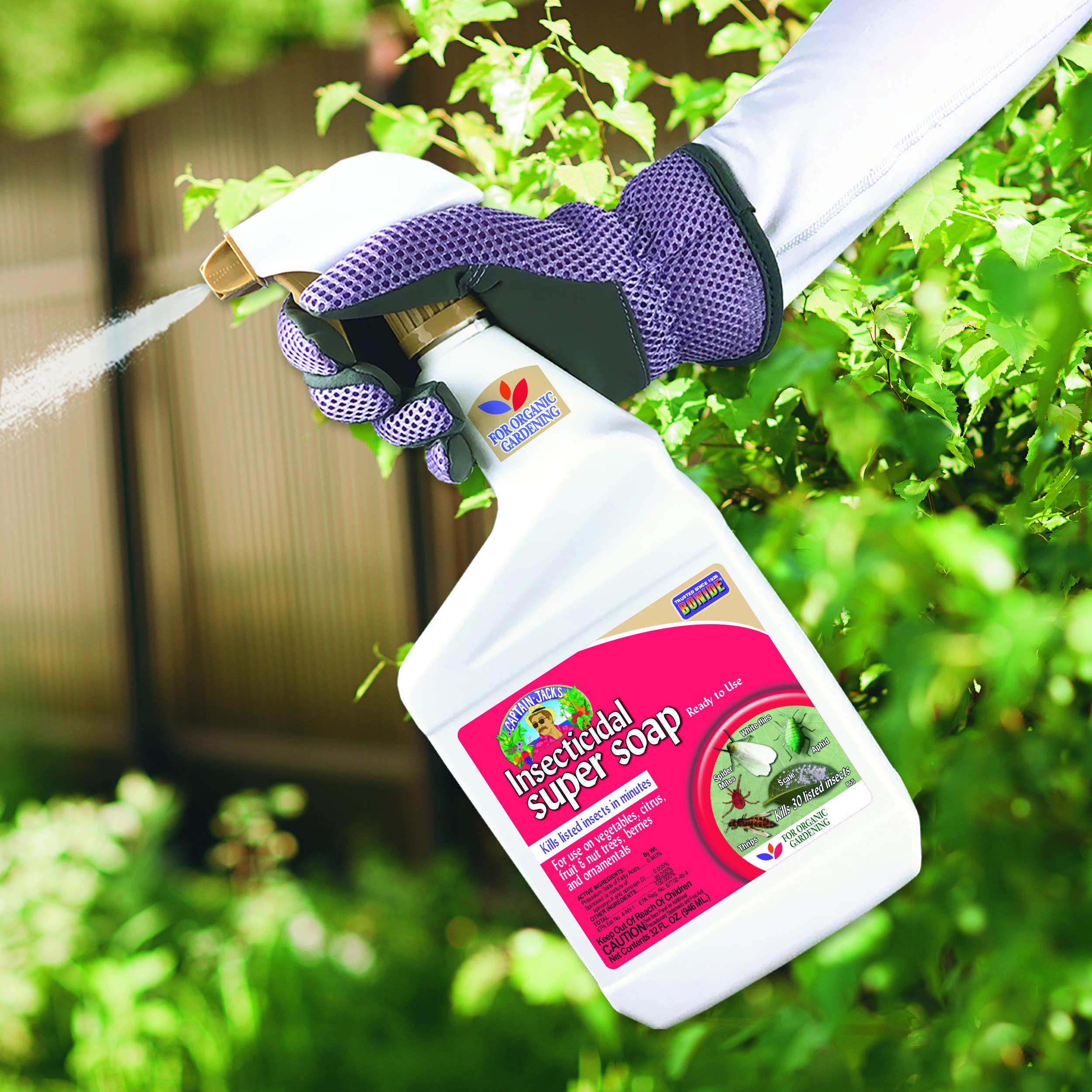 Bonide Products Inc 6556 Captain Jack's, Insecticidal Super Soap, Insect & Pest Killer, Ready-to-Use, 32 oz.