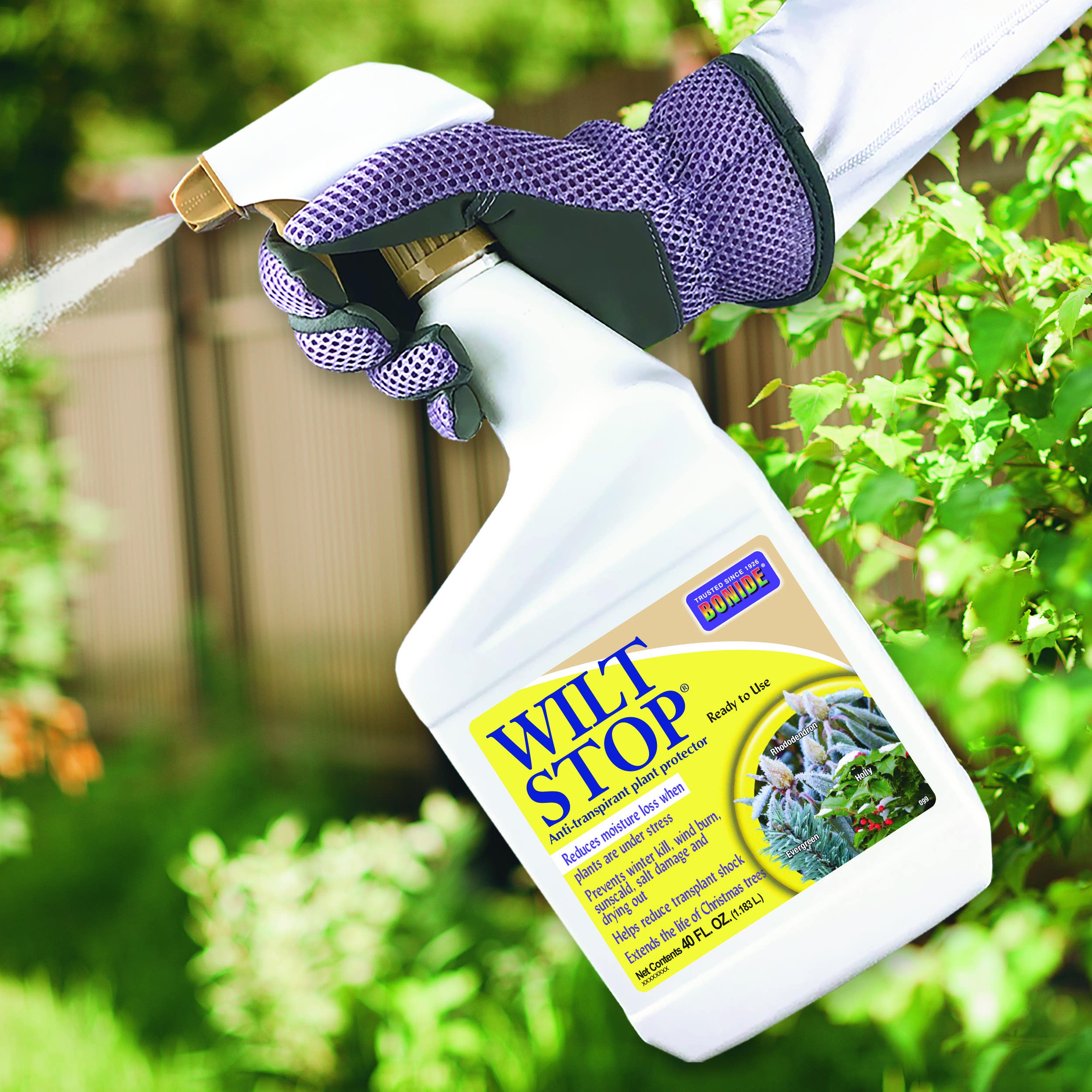 Bonide Products Inc 99 Wilt Stop, Anti-Transpirant Plant Protector, Ready-to-Use, 40 oz.