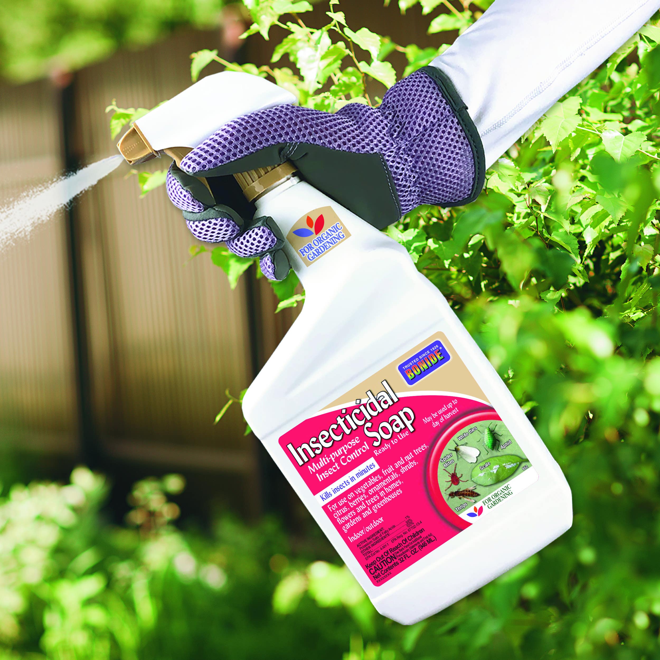 Bonide Products Inc 6526 Insecticidal Soap, Multi-Purpose Insect Control, Ready-to-Use, 32 oz.