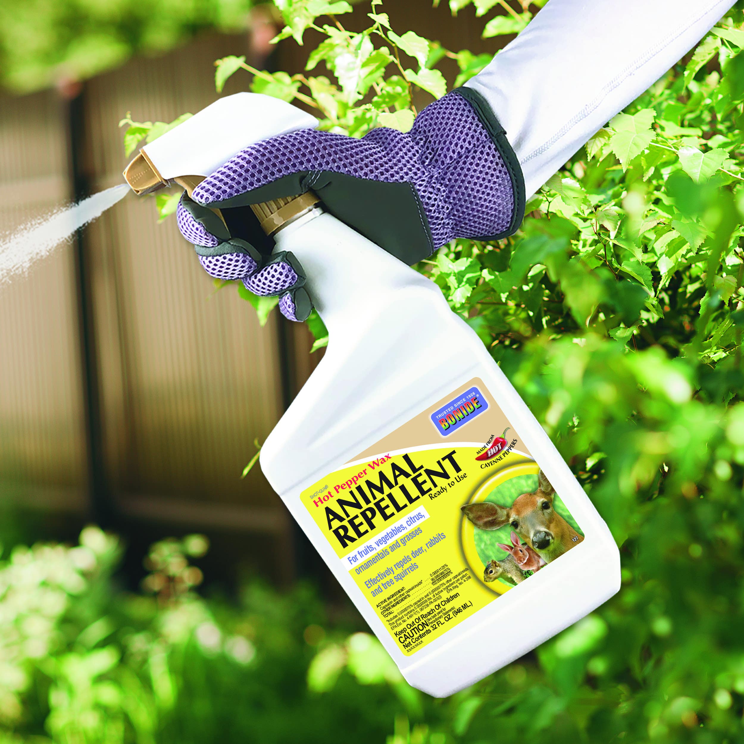 Bonide Products Inc 127 Hot Pepper Wax, Animal Repellent, Ready-to-Use, 32 oz.