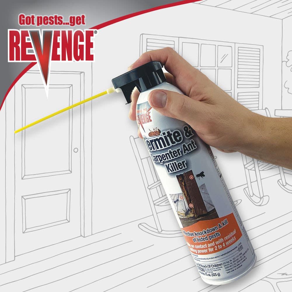 Bonide Products Inc 4623 Revenge, Termite & Carpenter Ant Killer, Aerosol, 15 oz.