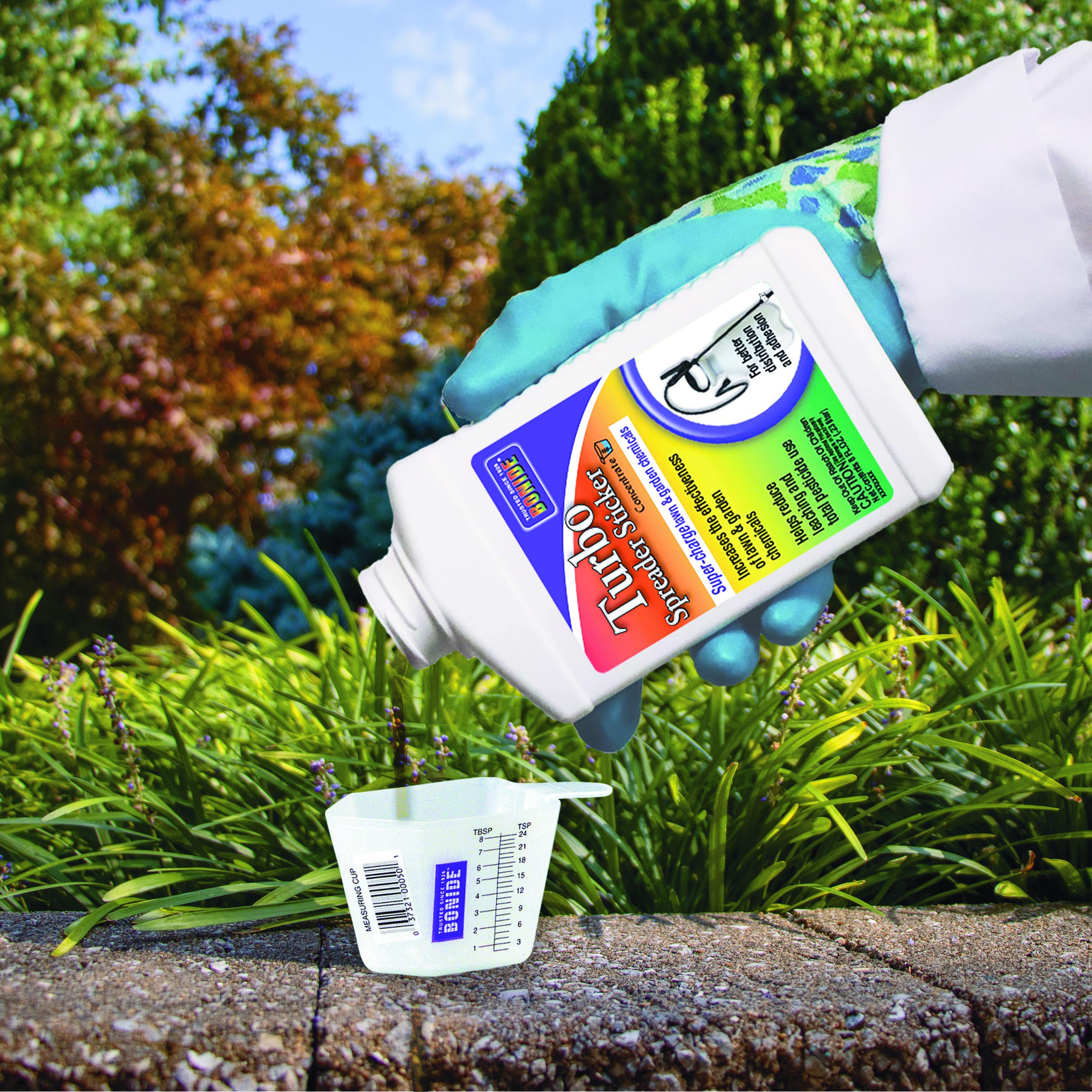 Bonide Products Inc 97 Turbo Spreader Sticker, Supercharges Pesticide Performance, Concentrate, 8 oz.