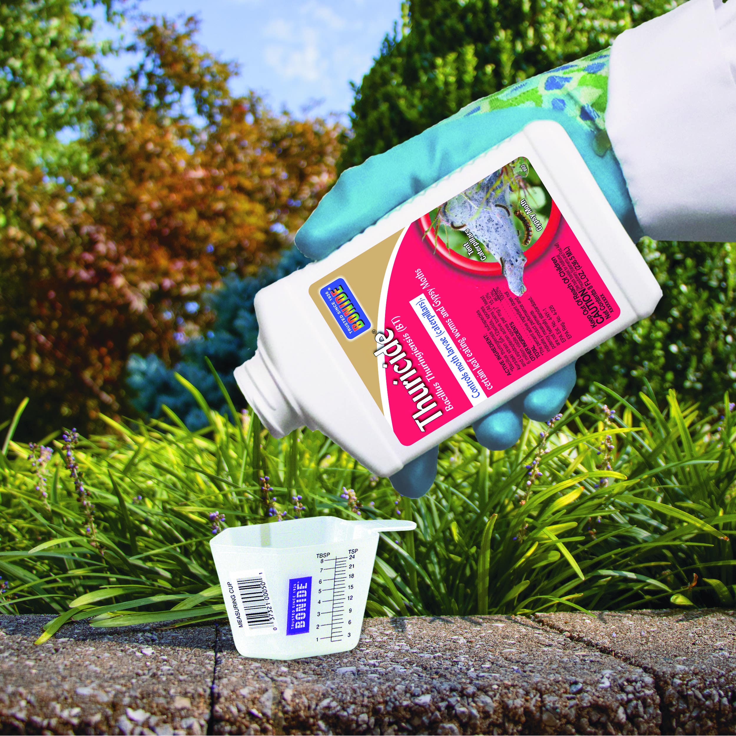 Bonide Products Inc 8036 Thuricide, Bacillus Thuringiensis (BT), Worm & Caterpillar Killer, Concentrate, 16 oz.