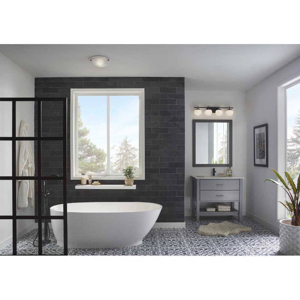 Broan NuTone 770RLTK Decorative Ventilation Fan Light w/Easy Change Trim, 80 CFM