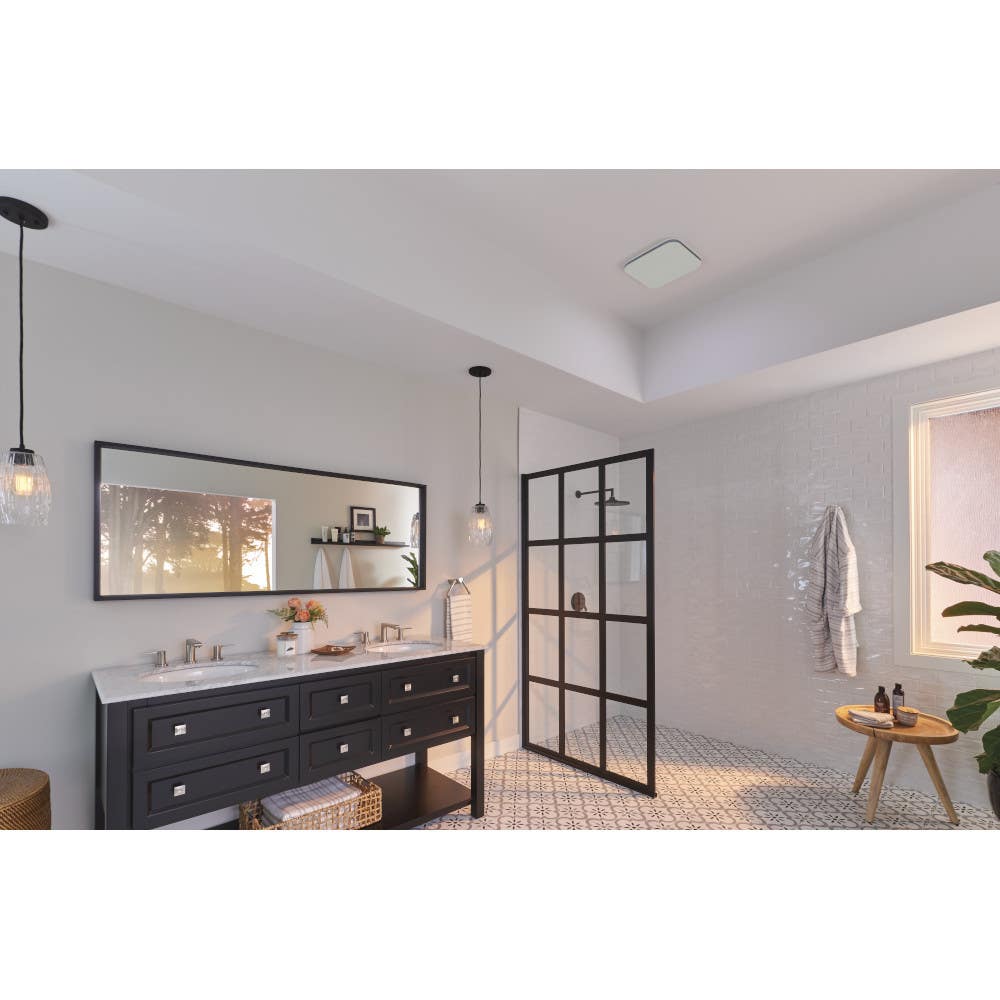 Broan NuTone AE80K Flex Ventilation Fan With Cleancover Grille, 80 CFM, 0.8 Sones