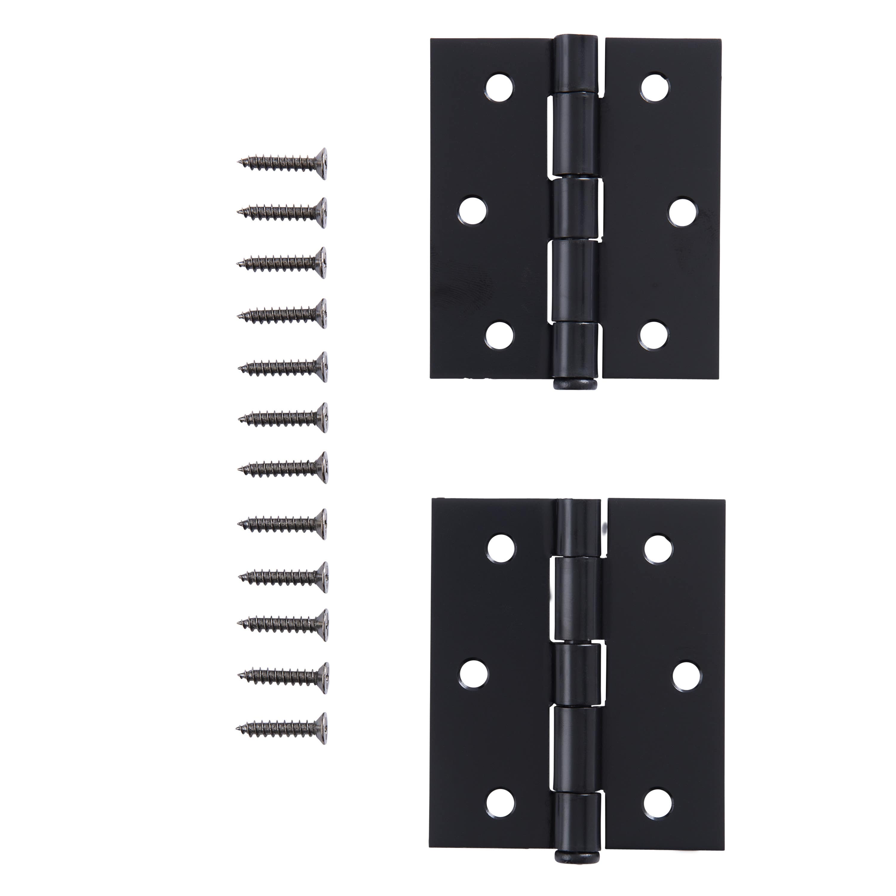 Hampton-Wright Products V3 3" x 2.5" Square Corner Door Hinges for Storm & Screen Doors, 2/Pk