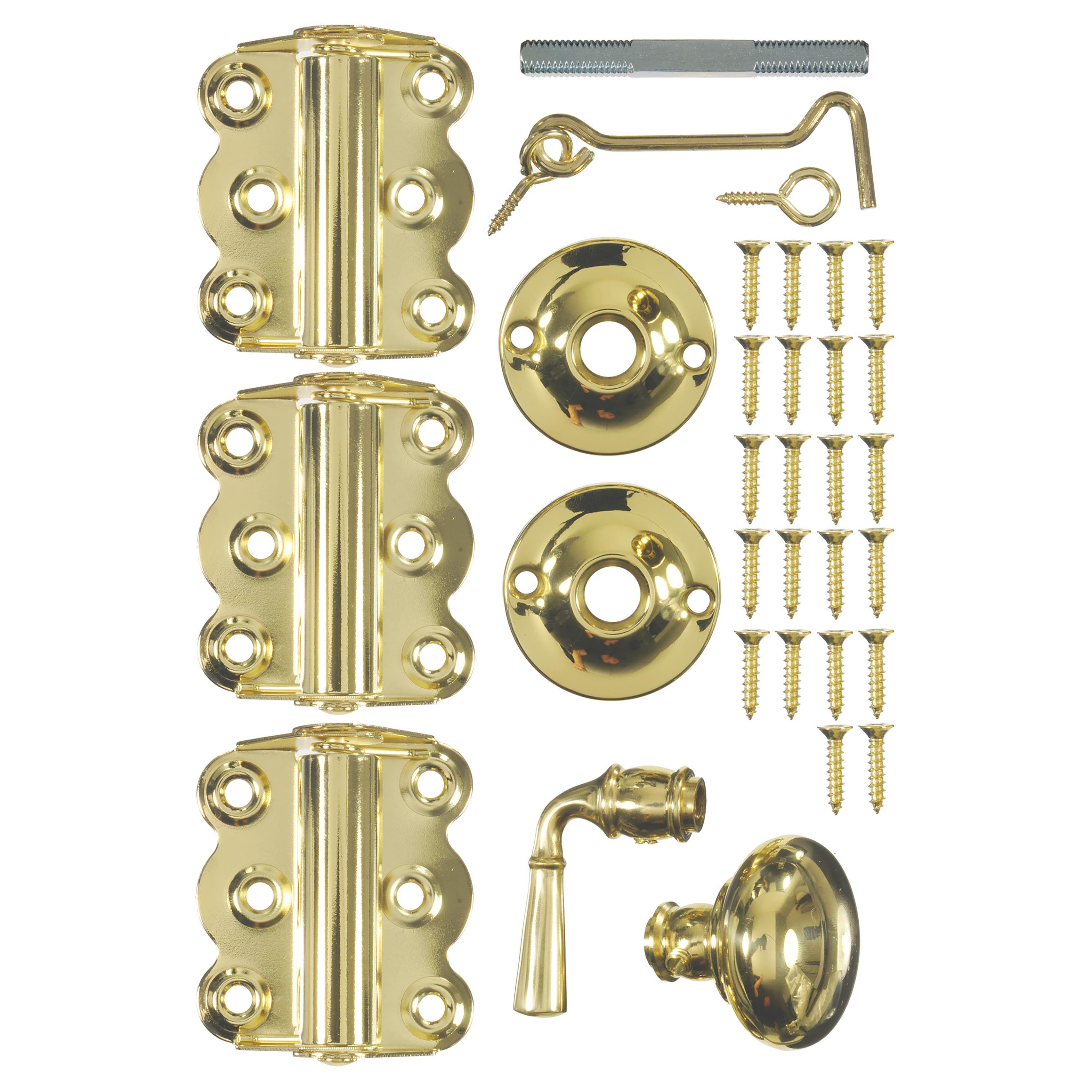 Hampton-Wright Products V321 Vinyl/Wood Screen Door Hardware Set