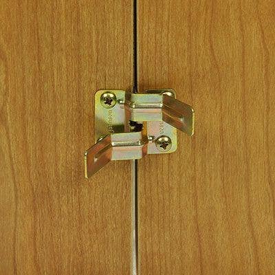 Johnson Hardware 1808PPK1 Universal Bi-Fold Door Panel Aligner Set, 1-1/4" x 2"