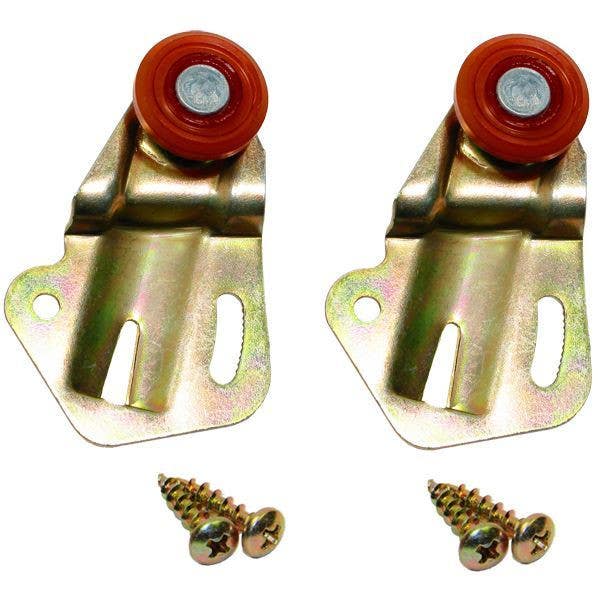 Johnson Hardware 2378PPK2 Universal Sliding Door Hanger Set, 3/4" Wheel x 3/8" Offset