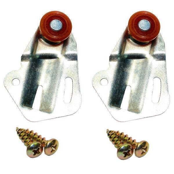 Johnson Hardware 2336PPK2 Universal Sliding Door Hanger Set, 3/4" Wheel x 1/16" Offset