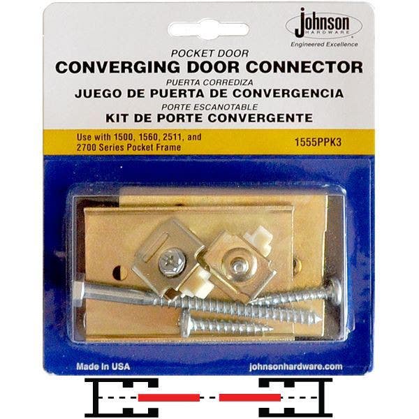 Johnson Hardware 1555PPK3 Pocket Door Frame Converging Door Kit