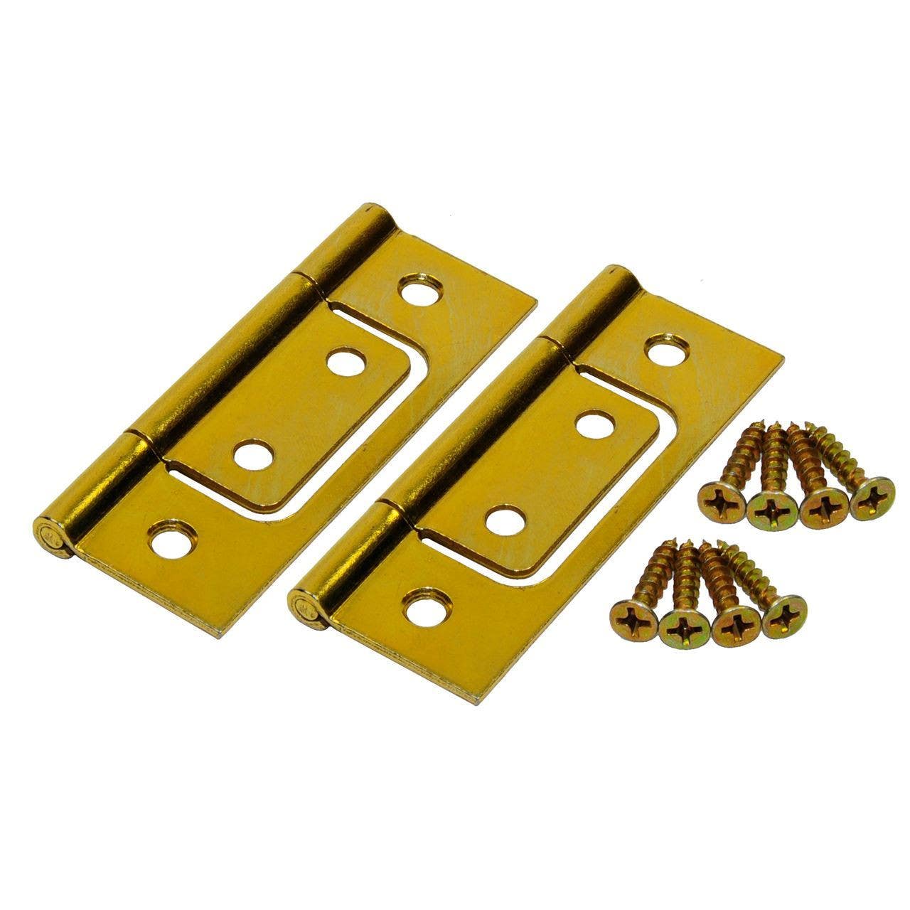 Johnson Hardware 1823PPK2 Universal Folding Door Panel Hinge Set, Non-Mortise, 2/Pk