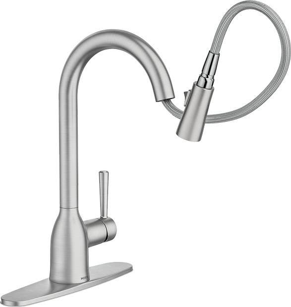 Moen Inc 87233 Series, Adler One-Handle High Arc Pulldown Kitchen Faucet