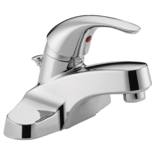 Delta Faucet Co  P188620LF Bathroom Faucet, Chrome/Plastic Pop-Up, Single Handle
