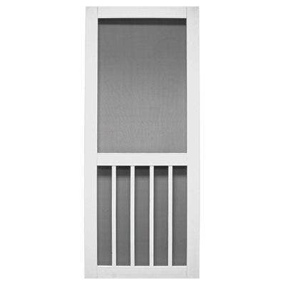 Precision Screen & Security 3670WH2868N Magnolia Series White Vinyl Screen Door, 31 x 79-1/2-In.