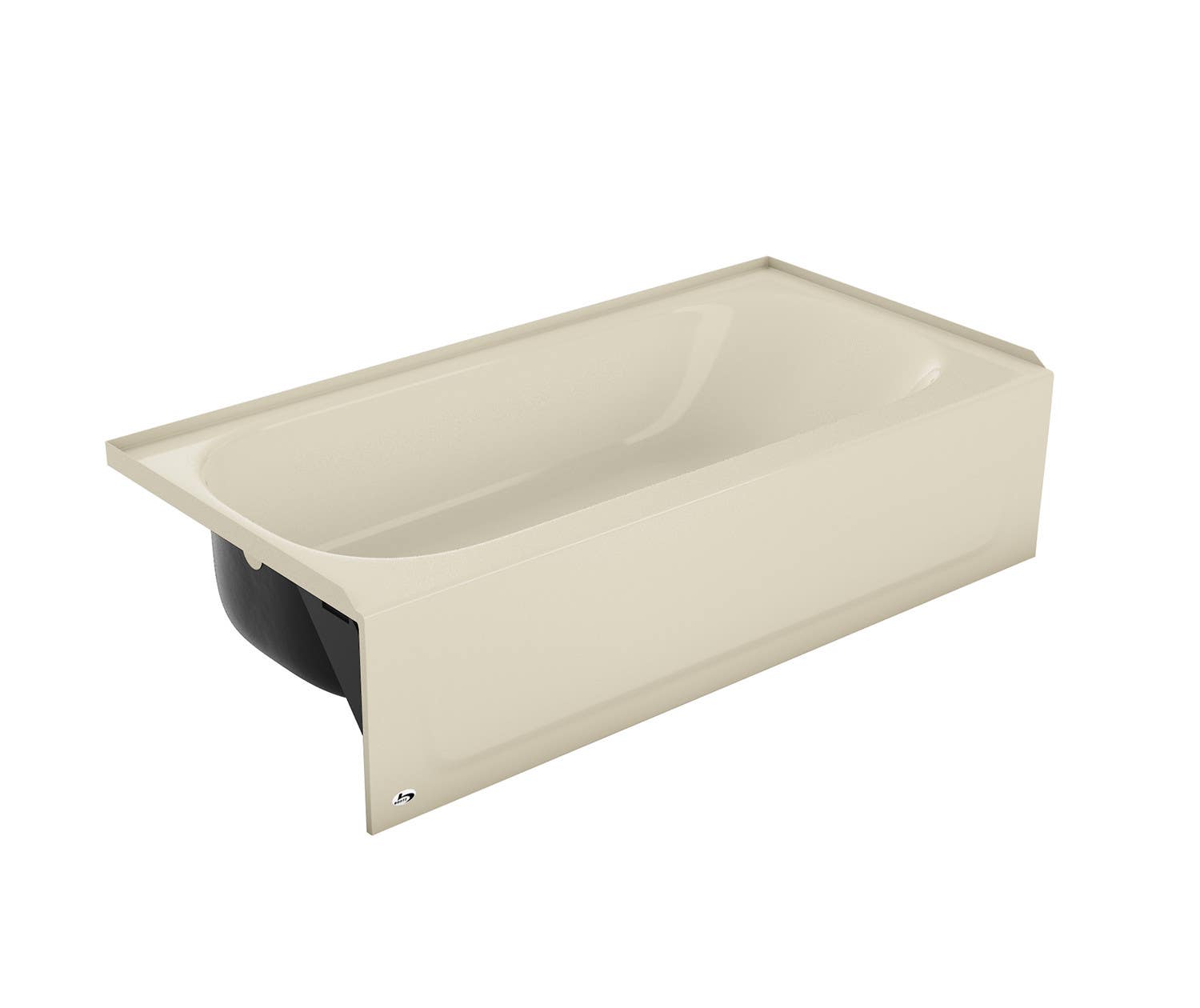 Bootz 011-336 Aloha Bathtub, Porcelain on Steel, 5 Ft., Bone