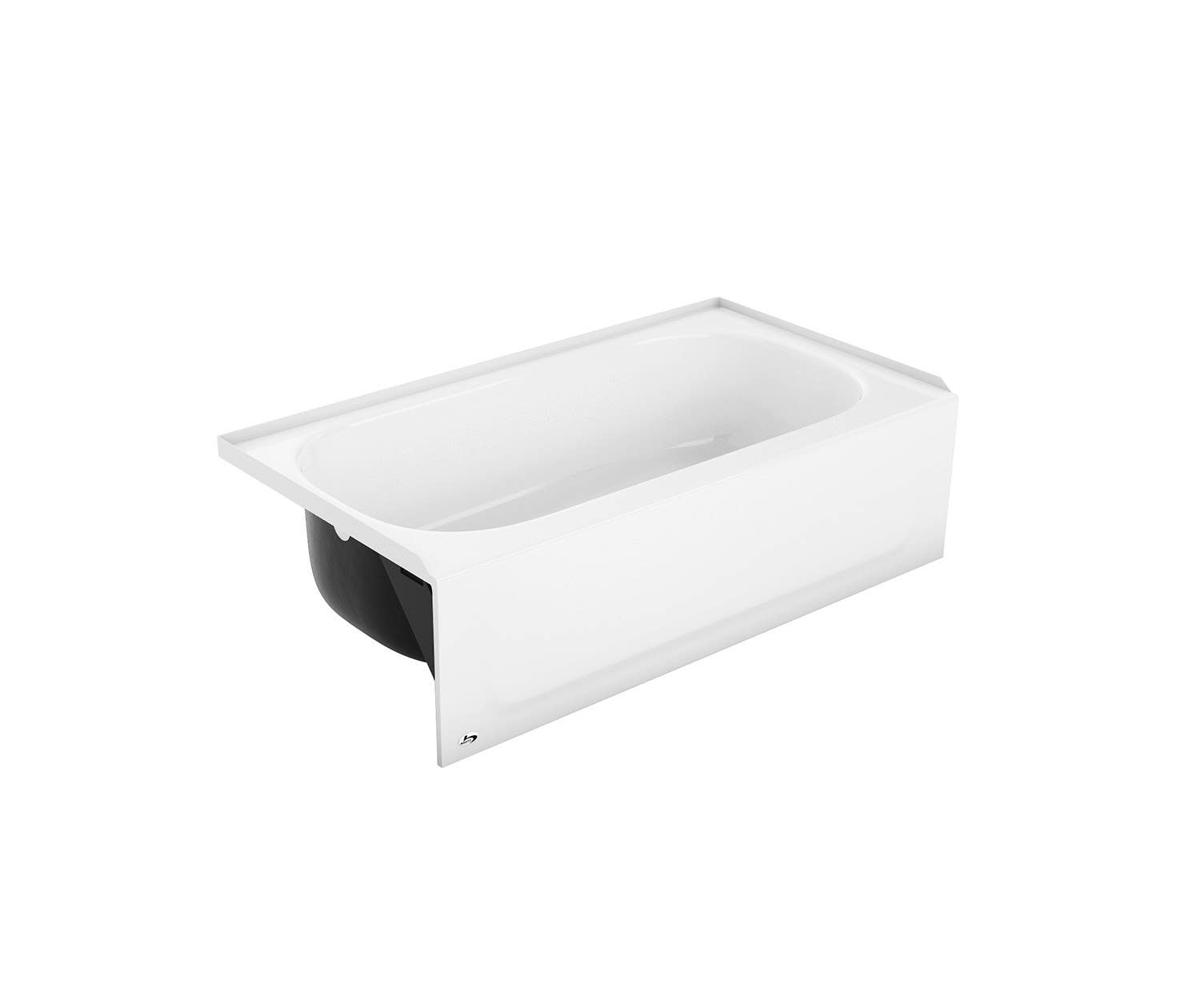 Bootz 011-330 Kona Bath Tub, Porcelain On Steel, 4.5 Ft, White