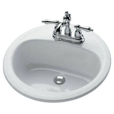 Bootz 021-2435-00 Laurel 19 x 19 Porcelain Enamel Studmount Sink in White