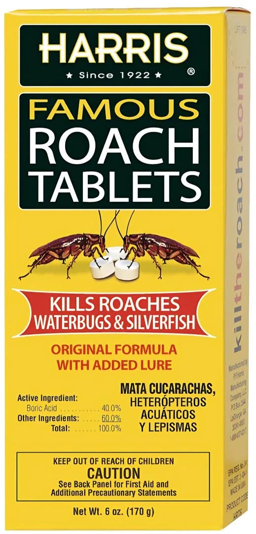 PF Harris HRT-6 Roach Tablets, 6-oz.