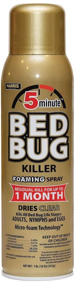 PF Harris GOLDBB-16A 5-Minute Bed Bug Killer, Foaming, 16-oz.