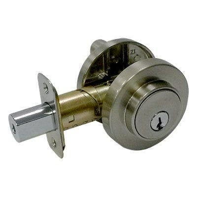 TruGuard DA1X21 KA2 Low-Profile Single-Cylinder Deadbolt, Satin Nickel