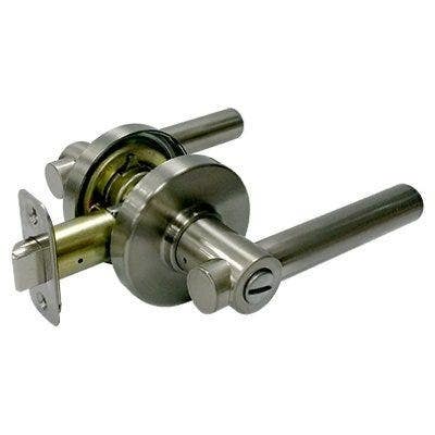 TruGuard LP2X201C Reversible Basel Contemporary Privacy Lever Lockset, Satin Nickel