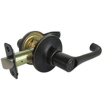 TruGuard LYPX701B Reversible Milano Privacy Lever Lockset, Aged Bronze