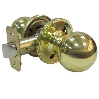 TruGuard T3730B Ball Passage Knob Set, Polished Brass