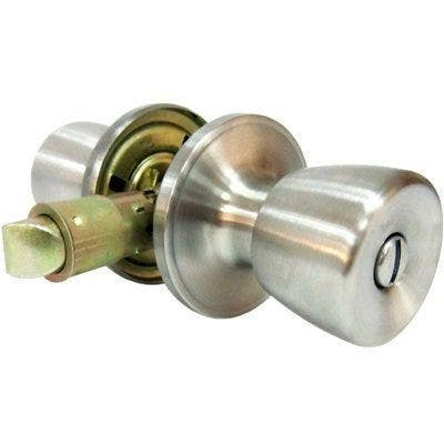 TruGuard TS610B-MH Mobile Home Privacy Lockset, Stainless Steel