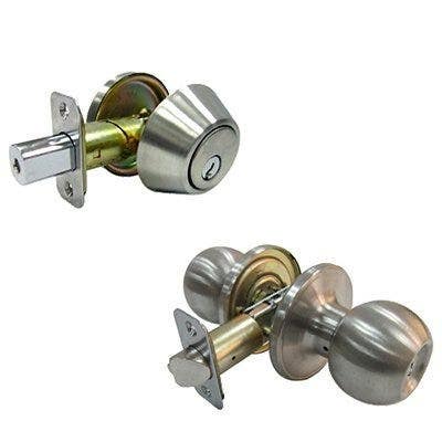 TruGuard B36L1B KA3 Combination Lockset, Stainless Steel