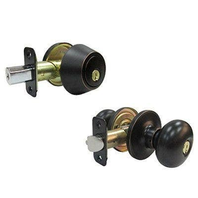 TruGuard BFX7L1B KA3 Combination Lockset, Aged Bronze