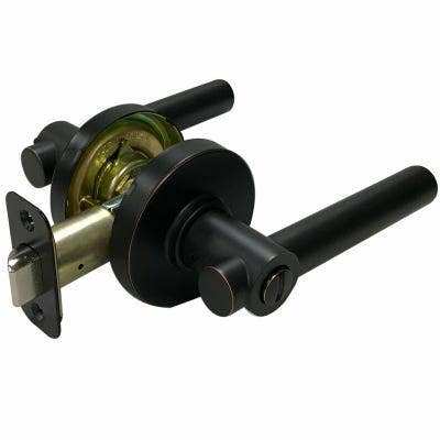 TruGuard LP2X701C Basel Privacy Leverset, Aged Bronze