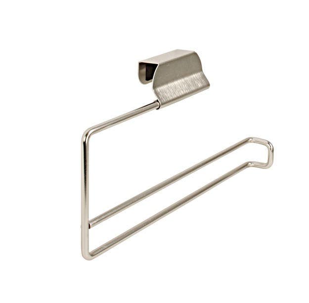 Spectrum Diversified Designs 76771 Paper Towel Holder, Fits Over Cabinet/Drawer, Brushed Nickel, 5 x 11-3/4 x 1-5/8-In.