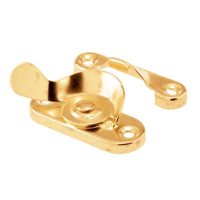 Prime Line F 2535 Sash Window Lock, Brass Finished Steel, 2-Pk.