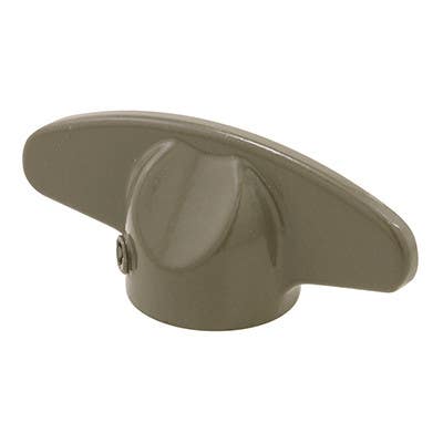 Prime Line H 3968 Casement Tee Handle, Stone, 3/8 inch bore, 2-Pk.