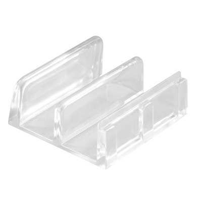 Prime Line M 6059 Sliding Shower Door Bottom Guide, Plastic, 2-Pk.