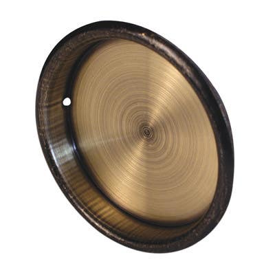 Prime Line N 6766 1-3/4 In. Diameter Mortise Pull, Antique Brass plated, 2-Pk.