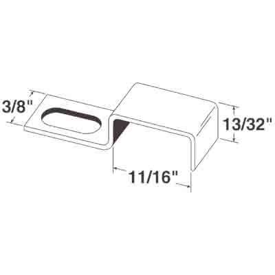 Prime Line PL 7971 Screen Stretcher Clip with Screws, Aluminum, 12-Pk.