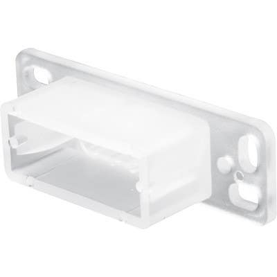 Prime Line R 7145 Drawer Track Backplate, Plastic 2-Pk.