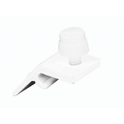 Prime Line T 8731 Deep Reach Storm Door Panel Clip, White Aluminum, 8-Pk.