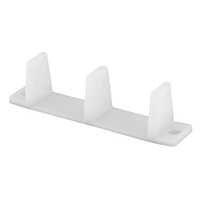 Prime Line N 6563 Sliding Closet Door Bottom Guide, White, 2-Pk.