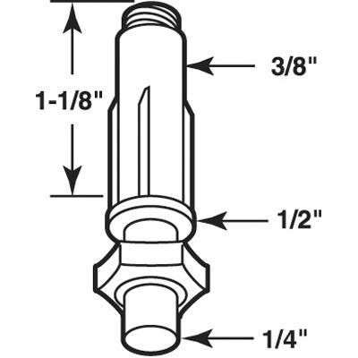 Prime Line N 6706 Bi-Fold Door Adjustable Bottom Pivot, 2-Pk.