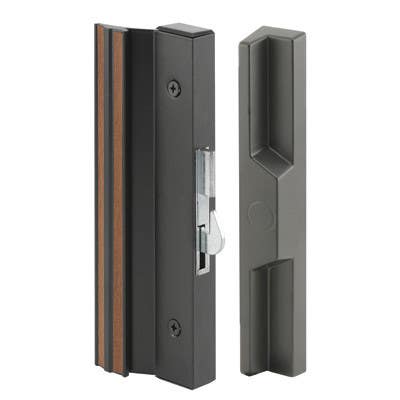 Prime Line C 1125 Patio Door Surface with Hook Latch, Black , 4-15/16 In.
