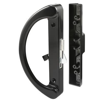 Prime Line C 1252 Hook Latch Sliding Patio Door Handle, Black Diecast